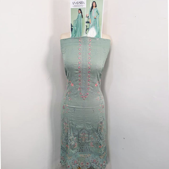 Fancy Embroidered Lawn with Chiffon Dupatta 3Pc - Sobia Waseem (Anaysha)