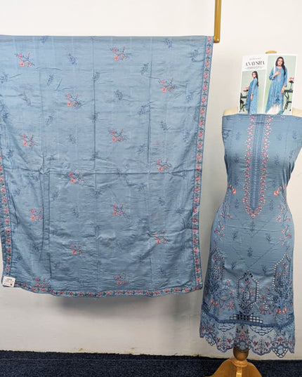 Fancy Embroidered Lawn with Chiffon Dupatta 3Pc - Sobia Waseem (Anaysha)