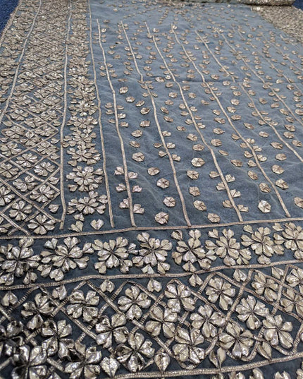 Fancy Organza with Handmade Full Jaal Gotta Work Dupatta (Dyeable)