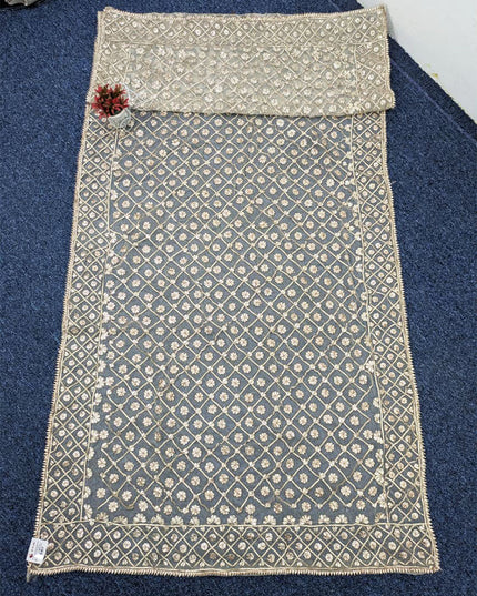 Handmade Full Jaal Gotta Work Organza Dupatta (Dyeable in All Colors)