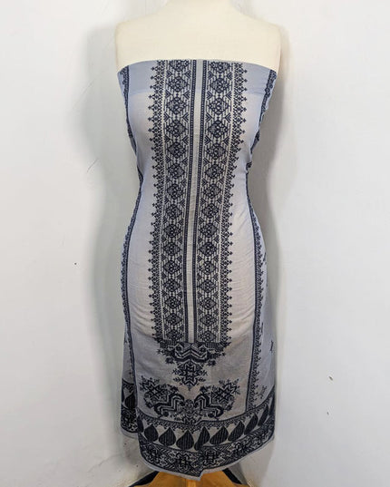 Fancy Embroidered Masuri + Chiffon Dupatta 2PC Unstitched