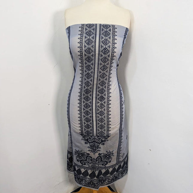 Fancy Embroidered Masuri + Chiffon Dupatta 2PC Unstitched