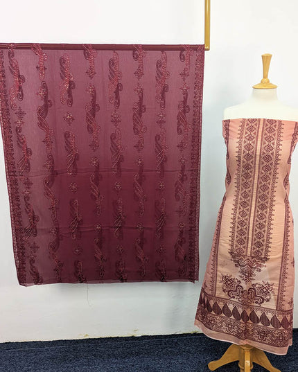 Masoori Dress 2PC Unstitched – Apka Libas