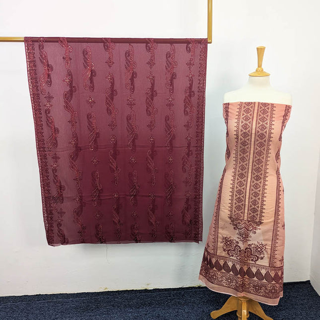 Masoori Dress 2PC Unstitched – Apka Libas