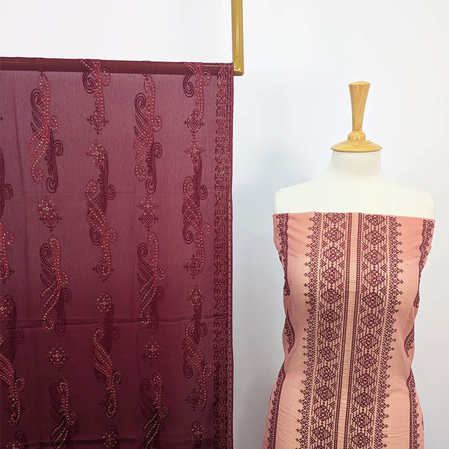Fancy Embroidered Masuri 2PC Unstitched