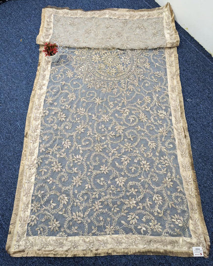 Fancy Organza with Handmade LCD Gotta Work Dupatta (Dyeable)