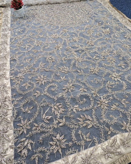 Handmade LCD Gotta Work Organza Dupatta (Dyeable in All Colors)