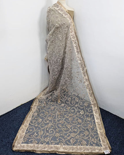 Handmade LCD Gotta Work Organza Dupatta (Dyeable in All Colors)