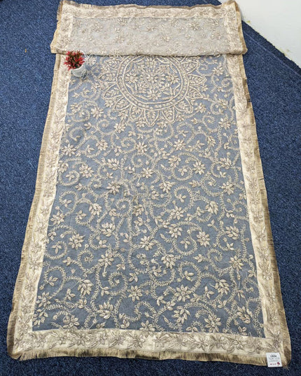 Handmade LCD Gotta Work Organza Dupatta (Dyeable in All Colors)