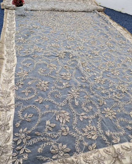 Handmade LCD Gotta Work Organza Dupatta (Dyeable in All Colors)