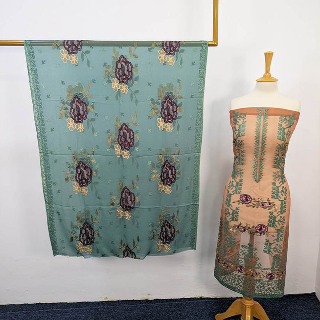 Embroidered Organza 2PC Unstitched