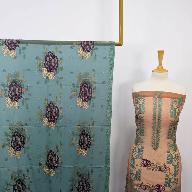 Embroidered Organza 2PC Unstitched