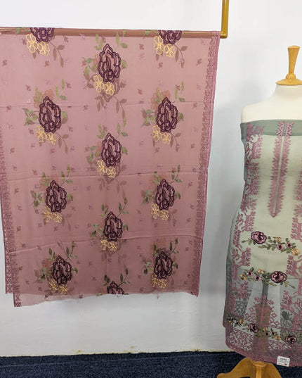Embroidered Organza 2PC Unstitched