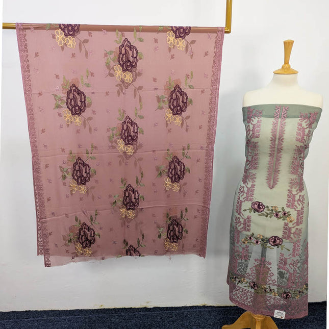 Embroidered Organza 2PC Unstitched