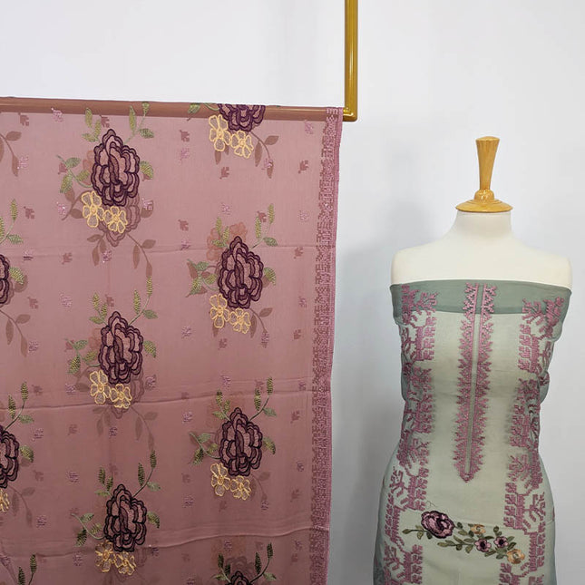Embroidered Organza 2PC Unstitched