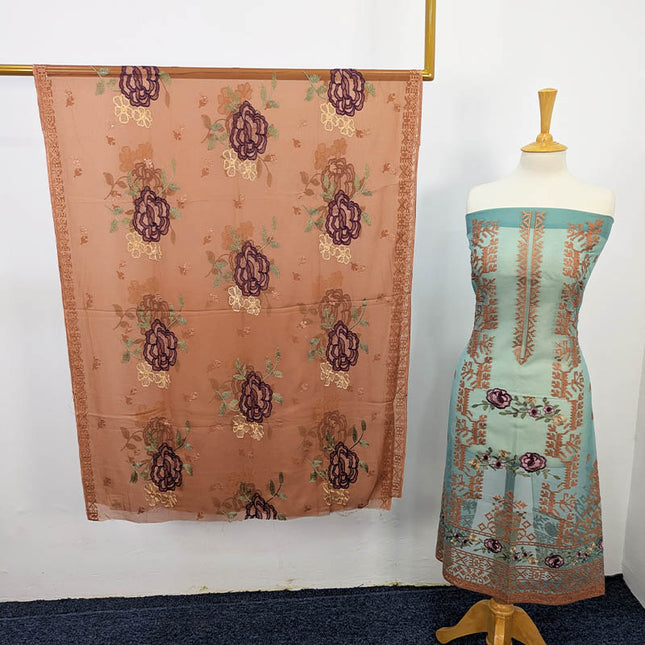 Embroidered Organza 2PC Unstitched