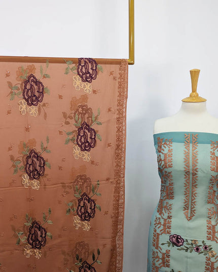 Embroidered Organza 2PC Unstitched