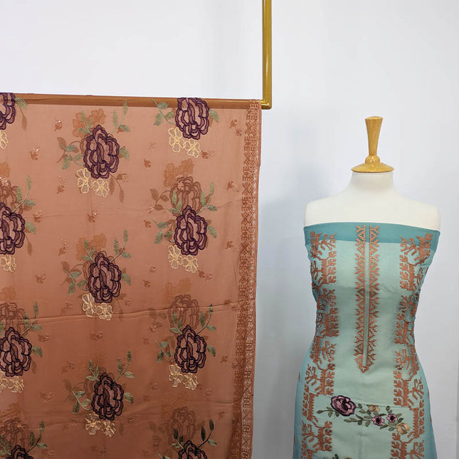 Embroidered Organza 2PC Unstitched