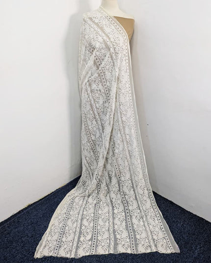 Fancy Pure China Crinkle with Tarkashi Work Dyeable Dupatta