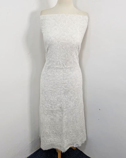 Fancy Dyeable Lawn with Chikankari + Shadow Work 2Pc Unstitched