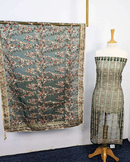 Embroidered Organza Full Jaal Sitara Work