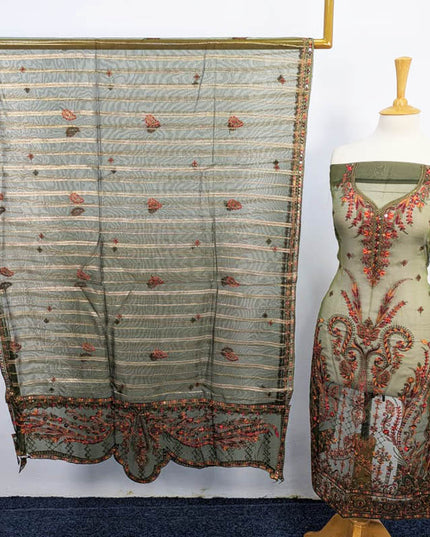 Embroidered Organza 2PC Unstitched