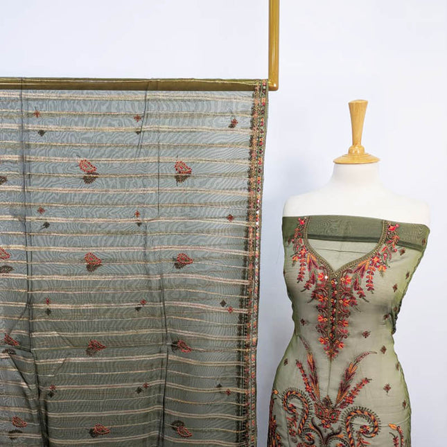 Embroidered Organza 2PC Unstitched