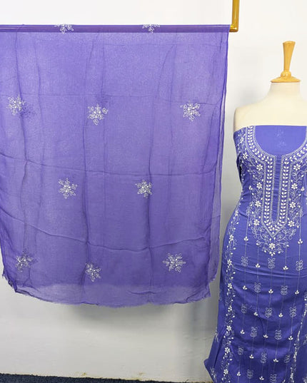 Lawn with Handmade Aplic Work Shirt & Chiffon Dupatta 3Pc Unstitched