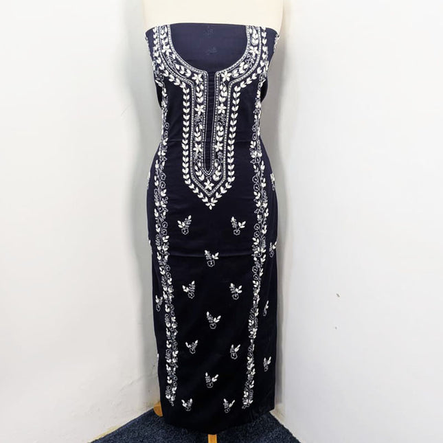 Handmade Aplic Work Lawn Shirt with Chiffon Dupatta 3Pc Unstitched