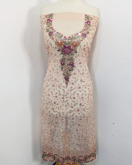 Embroidered Khadi Net Shirt Dupatta 2PC Unstitched