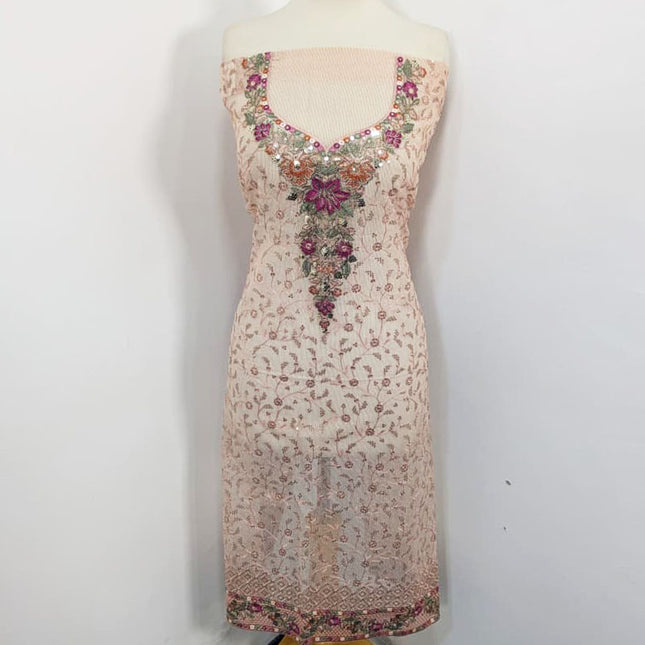 Embroidered Khadi Net Shirt Dupatta 2PC Unstitched