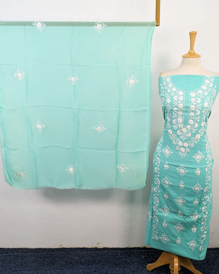 Lawn with Handmade Pakka Tanka Work & Chiffon Dupatta 3Pc Unstitched