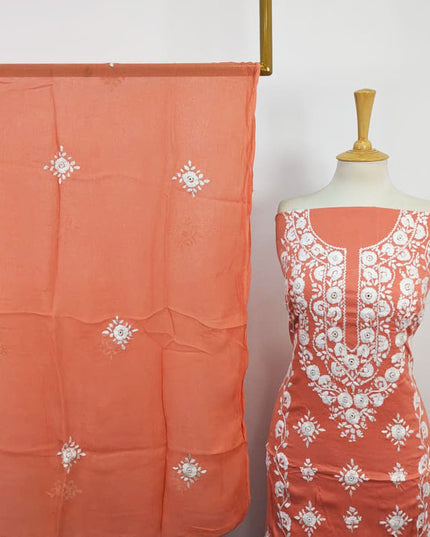 Lawn with Handmade Pakka Tanka Work & Chiffon Dupatta 3Pc Unstitched