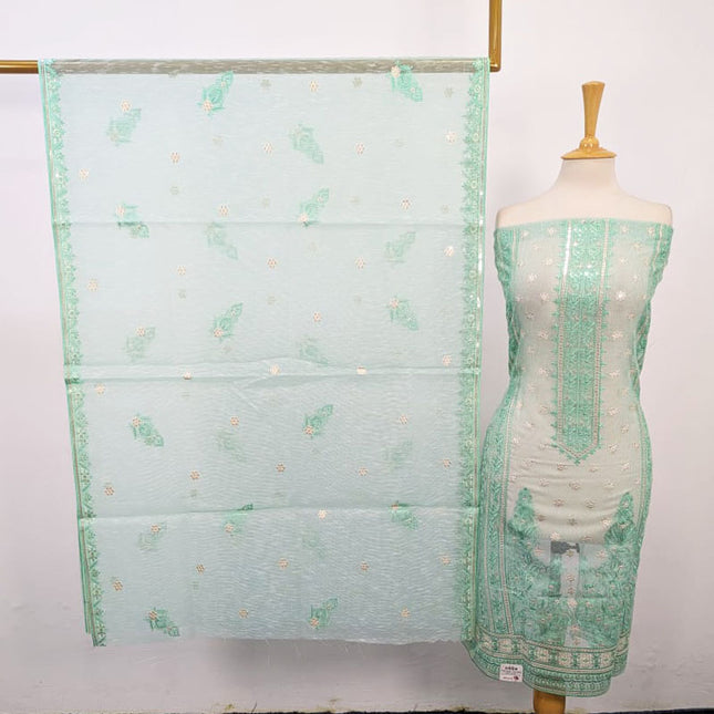 Fancy Embroidered Cotton Net Shirt Dupatta 2PC Unstitched