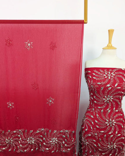 Chiffon with Handmade Full Jaal Gotta Work Shirt & Dupatta 2Pc Unstitched