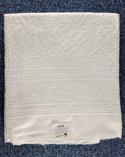Lawn with Shadow & Chikankari Work Unstitched Trouser (Dyeable)