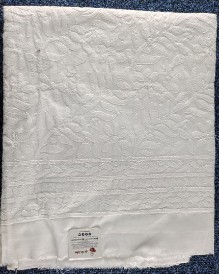Handmade Shadow & Chikankari Work Lawn Unstitched Trouser (Dyeable)