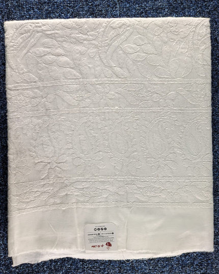 Handmade Shadow & Chikankari Work Lawn Unstitched Trouser (Dyeable)