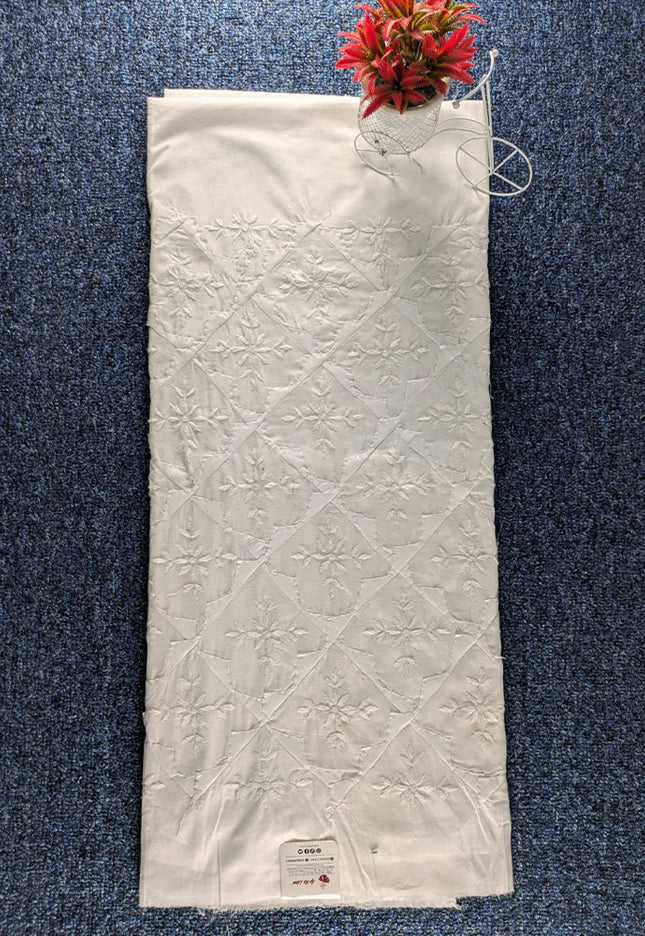 Fancy Handmade Aplic + Pakka Tanka Work Lawn Unstitched Trouser (Dyeable)