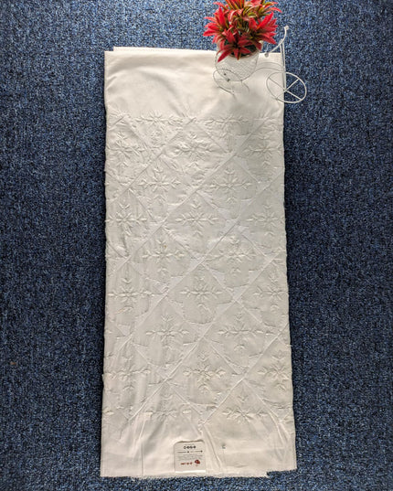 Fancy Handmade Aplic + Pakka Tanka Work Lawn Unstitched Trouser (Dyeable)