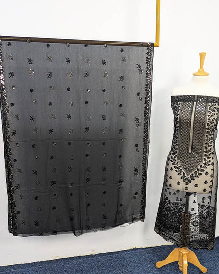 Embroidered Organza With Chiffon Dupatta 3piece Unstitched