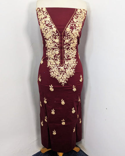 Handmade Ribbon Work Lawn Shirt with Chiffon Dupatta 3Pc Unstitched