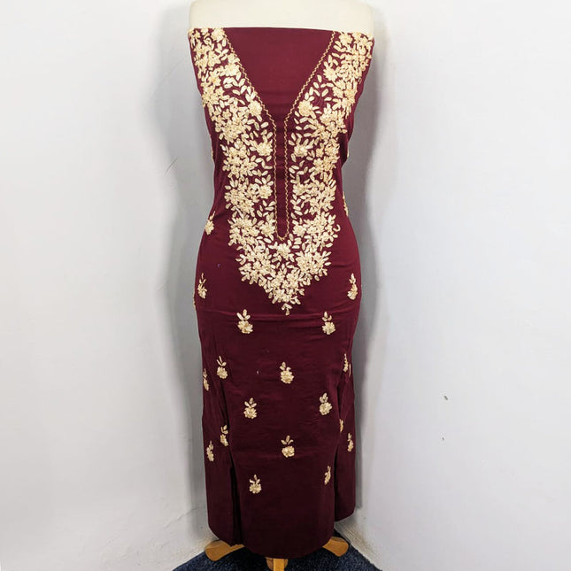 Handmade Ribbon Work Lawn Shirt with Chiffon Dupatta 3Pc Unstitched
