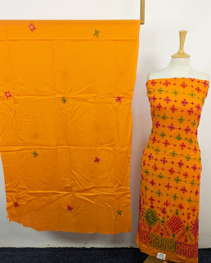 Fancy Lawn with Multicolor Balochi Tanka Work & Chiffon Dupatta 3Pc Unstitched