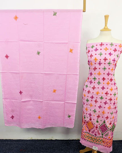Fancy Lawn with Multicolor Balochi Tanka Work & Chiffon Dupatta 3Pc Unstitched