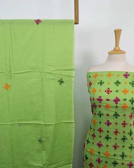Fancy Lawn with Multicolor Balochi Tanka Work & Chiffon Dupatta 3Pc Unstitched
