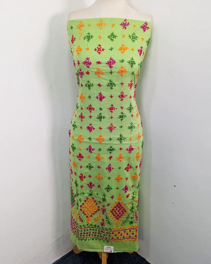 Fancy Lawn with Multicolor Balochi Tanka Work & Chiffon Dupatta 3Pc Unstitched