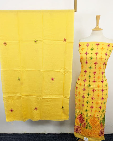 Fancy Lawn with Multicolor Balochi Tanka Work & Chiffon Dupatta 3Pc Unstitched