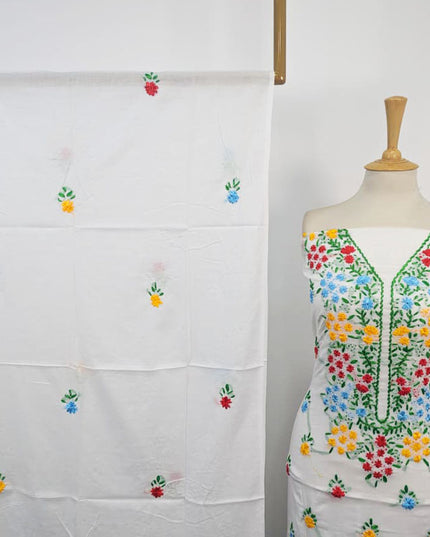 Lawn with Handmade Multicolor Ribbon Work Shirt Dupatta 3Pc Unstitched