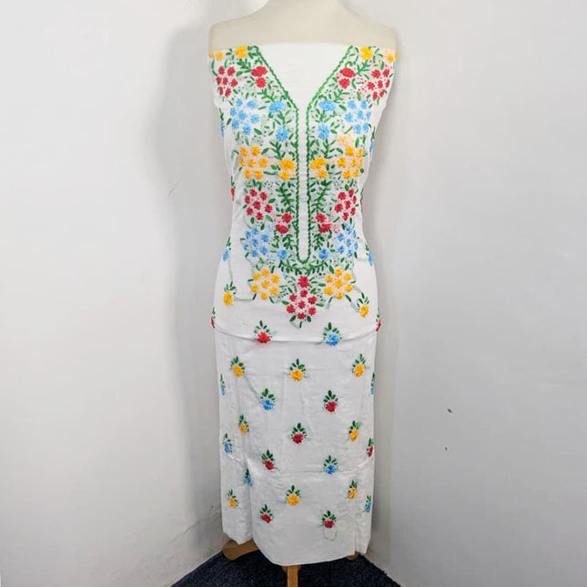 Lawn with Handmade Multicolor Ribbon Work Shirt Dupatta 3Pc Unstitched
